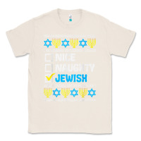 Natural nice naughty jewish ugly hanukkah sweater chanukah jew gift premium t Classic Tee - minhPixels