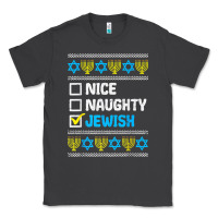 Smoke nice naughty jewish ugly hanukkah sweater chanukah jew gift premium t Classic Tee - minhPixels