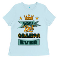 Baby Blue world's best grampa ever Ladies Tee - Jasminsmagicworld