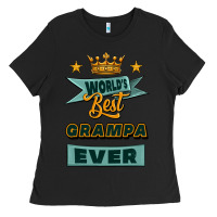 Black world's best grampa ever Ladies Tee - Jasminsmagicworld