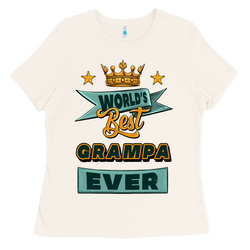 World's Best Grampa Ever Ladies Tee by Jasminsmagicworld | Teevron