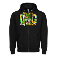 Black st patricks day dog mom Zipper Hoodie - CowhideDigitalArt