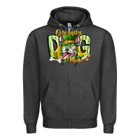 Charcoal Heather st patricks day dog mom Zipper Hoodie - CowhideDigitalArt