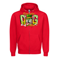 Red st patricks day dog mom Zipper Hoodie - CowhideDigitalArt