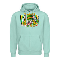 Seafoam st patricks day dog mom Zipper Hoodie - CowhideDigitalArt