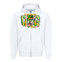 White st patricks day dog mom Zipper Hoodie - CowhideDigitalArt