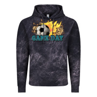 Cloud Black Game day Soccer leopard flames fireball Vintage Hoodie - HowdyJamesFarm