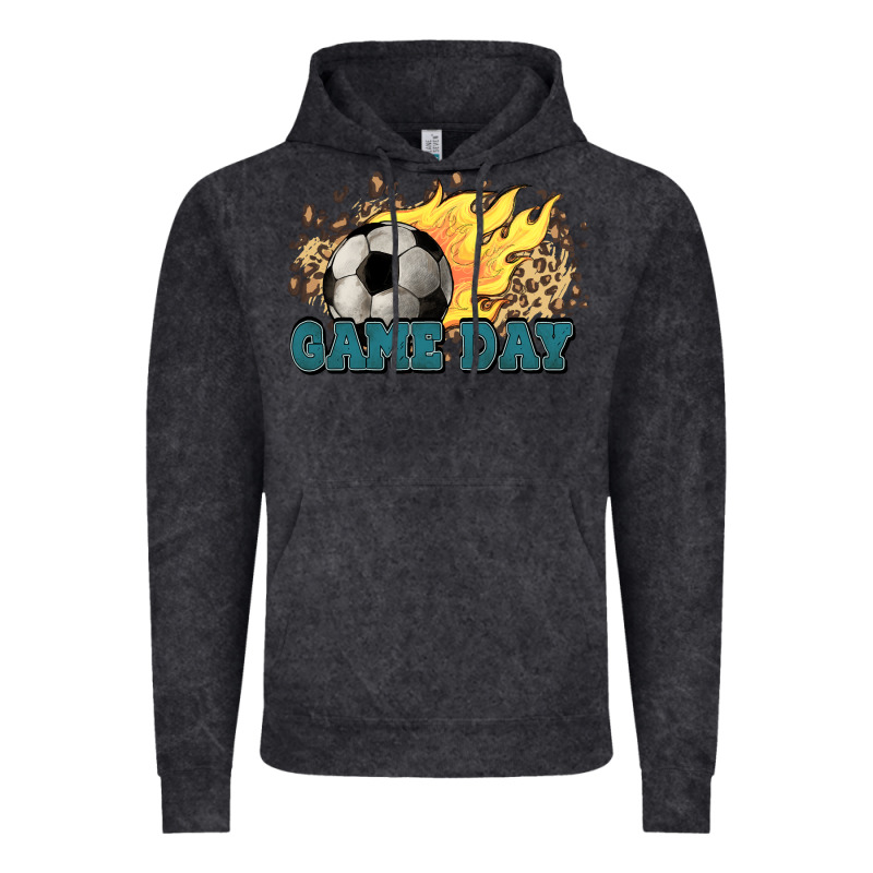 Game Day Soccer Leopard Flames Fireball Vintage Hoodie by HowdyJamesFarm | Teevron