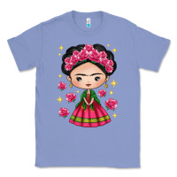 Colony Blue Mexican Girl Classic Tee - texasbilliewilder