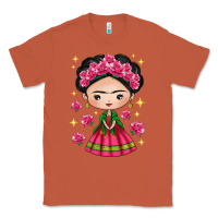 Copper Mexican Girl Classic Tee - texasbilliewilder