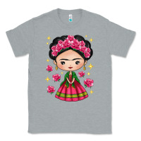 Heather Grey Mexican Girl Classic Tee - texasbilliewilder