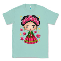 Seafoam Mexican Girl Classic Tee - texasbilliewilder