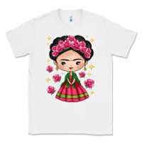 White Mexican Girl Classic Tee - texasbilliewilder