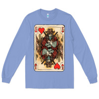 Colony Blue King Of Hearts Cowboy Long Sleeve Tee - HowdyJamesFarm