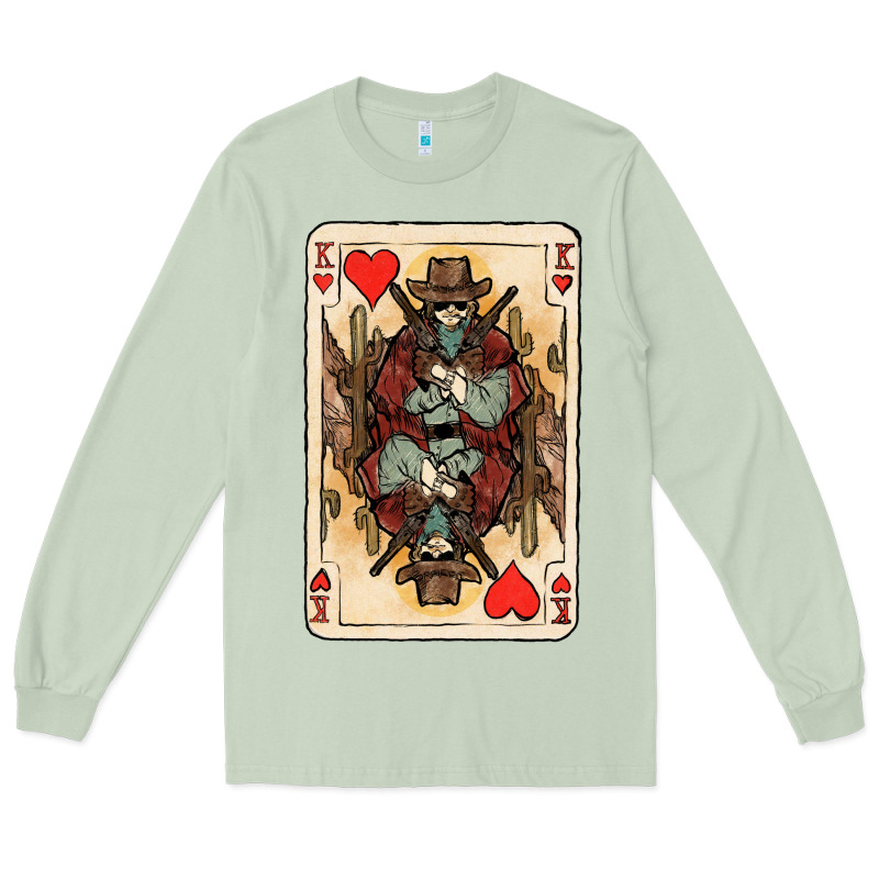 King Of Hearts Cowboy Long Sleeve Tee by HowdyJamesFarm | Teevron