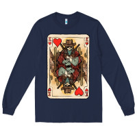 Navy King Of Hearts Cowboy Long Sleeve Tee - HowdyJamesFarm