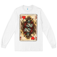 White King Of Hearts Cowboy Long Sleeve Tee - HowdyJamesFarm