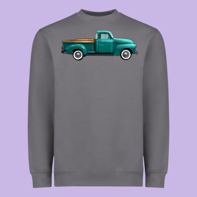 Western Truck Side View Heavyweight Sweatshirt Designed By Fadigitalartstudio