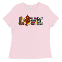 Bubblegum Pink love crawfish western mardi gras Ladies Tee - Jasminsmagicworld