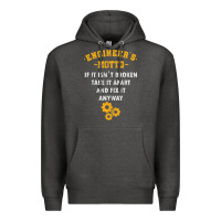 Charcoal Heather engineer engineering mechanical profession electrical gift Premium Hoodie - minhPixels