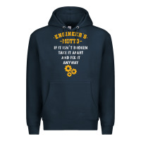 Navy engineer engineering mechanical profession electrical gift Premium Hoodie - minhPixels