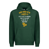 Sports Green engineer engineering mechanical profession electrical gift Premium Hoodie - minhPixels