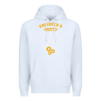 White engineer engineering mechanical profession electrical gift Premium Hoodie - minhPixels
