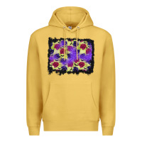 Antique Gold halloween bat and roses background Premium Hoodie - BundleAndBundleShop