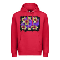 Cardinal halloween bat and roses background Premium Hoodie - BundleAndBundleShop
