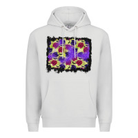 Dove Grey halloween bat and roses background Premium Hoodie - BundleAndBundleShop
