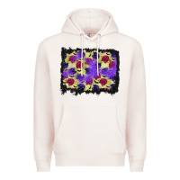 Pale Pink halloween bat and roses background Premium Hoodie - BundleAndBundleShop