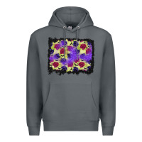 Rock halloween bat and roses background Premium Hoodie - BundleAndBundleShop