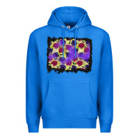 True Royal halloween bat and roses background Premium Hoodie - BundleAndBundleShop