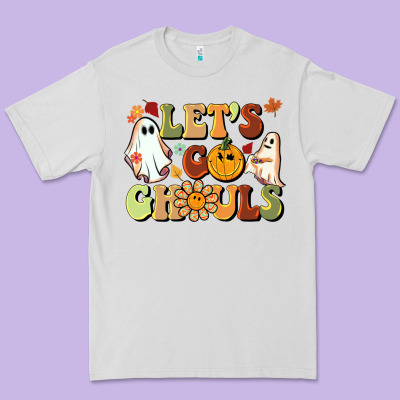 Halloween Lets Go Ghouls Premium Tee Designed By Barkaloodesign