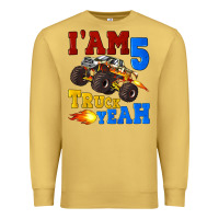 Antique Gold i'am five truck yeah Premium Sweatshirt - Artiststas