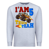 Heather Grey i'am five truck yeah Premium Sweatshirt - Artiststas