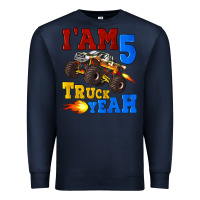 Navy i'am five truck yeah Premium Sweatshirt - Artiststas