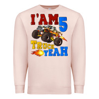 Pale Pink i'am five truck yeah Premium Sweatshirt - Artiststas