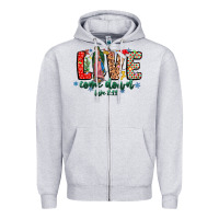 Heather Grey Love ComeDown Luke 2.11-2 Zipper Hoodie - CowhideDigitalArt