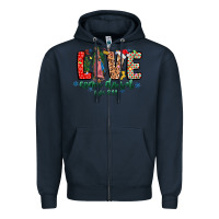 Navy Love ComeDown Luke 2.11-2 Zipper Hoodie - CowhideDigitalArt