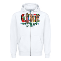 White Love ComeDown Luke 2.11-2 Zipper Hoodie - CowhideDigitalArt