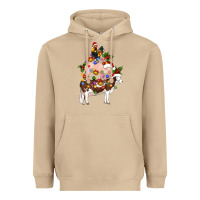 Mushroom stacked christmas farm animals Heavyweight Hoodie - Artiststas