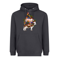 Smoke stacked christmas farm animals Heavyweight Hoodie - Artiststas