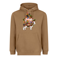 Toasted Coconut stacked christmas farm animals Heavyweight Hoodie - Artiststas