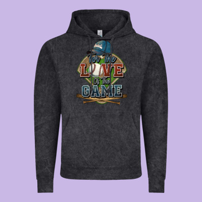 For The Love Of The Game Baseball Vintage Hoodie Designed By Howdyjamesfarm