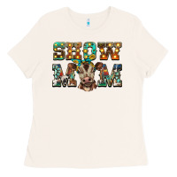 Bone show mom brown calf Ladies Tee - BarkalooDesign
