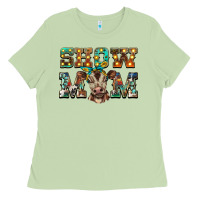 Matcha show mom brown calf Ladies Tee - BarkalooDesign