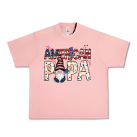 Salmon American papa with gnome 4th of july Urban Heavy Tee - HowdyJamesFarm