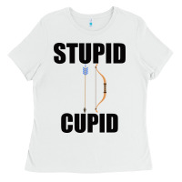 White Stupid Cupid Ladies Tee - Bettercallsaul