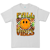 Dove Grey fall vibes smiley face Premium Tee - BarkalooDesign